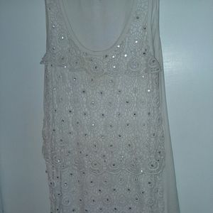Sparkle white shirt by Loft